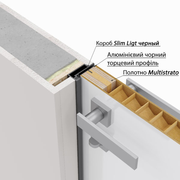 Двері прихованого монтажу Arhitec Line Multistrato PN (Slim light) під декоративне оздоблення